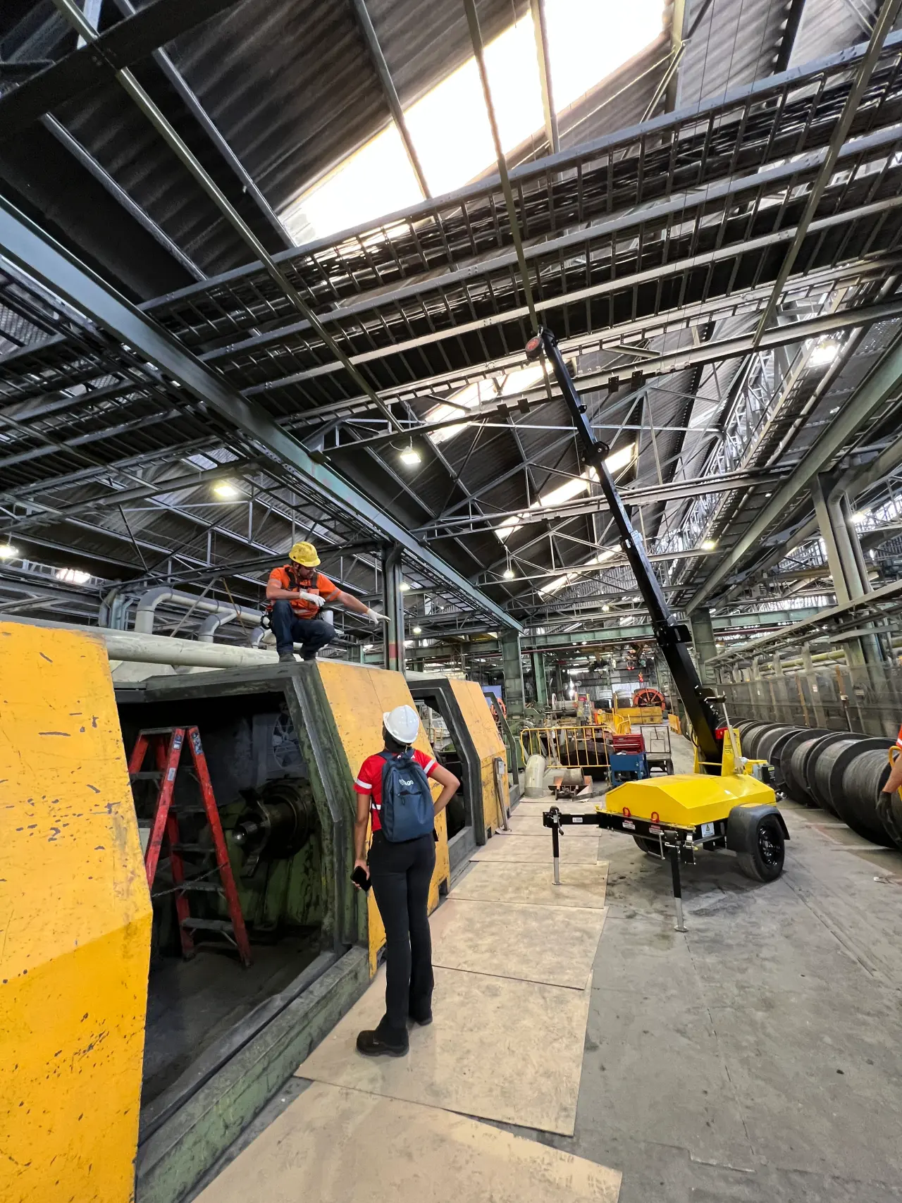 AMX em operação em usina siderúrgica Belgo Arcelormittal